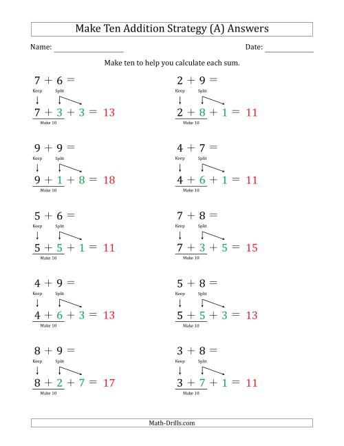addition worksheet make
