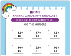 Double Digit Addition Worksheets for Grade 1 - Free Printables Inside