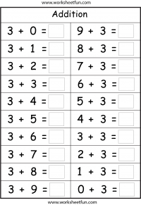 Basic Addition Facts - 8 Worksheets / FREE Printable Worksheets ...