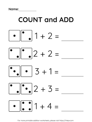 Free Printable Kindergarten Addition Worksheets in PDF, PNG and ...