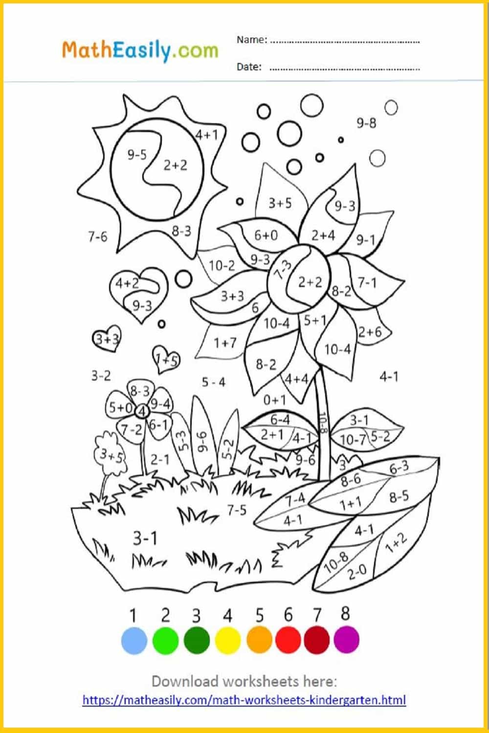 Math Addition Puzzles To 20: ONLINE + Printable