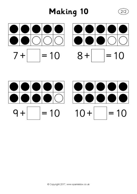 Making 10 Worksheets (SB12207) - SparkleBox