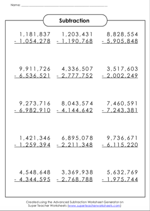 addition worksheet super teacher