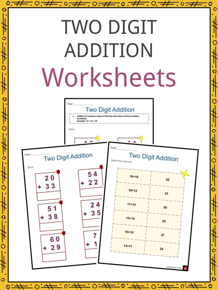 Two Digit Addition Worksheets | What Is?, Examples &  Summary