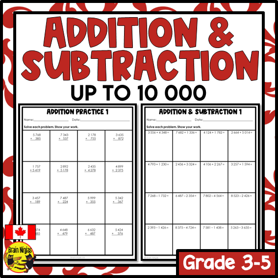 Addition Worksheet Up To 10 000 Practice And Improve Your Addition Skills Addition Worksheet Up To 10 000 Practice And Improve Your Addition Skills