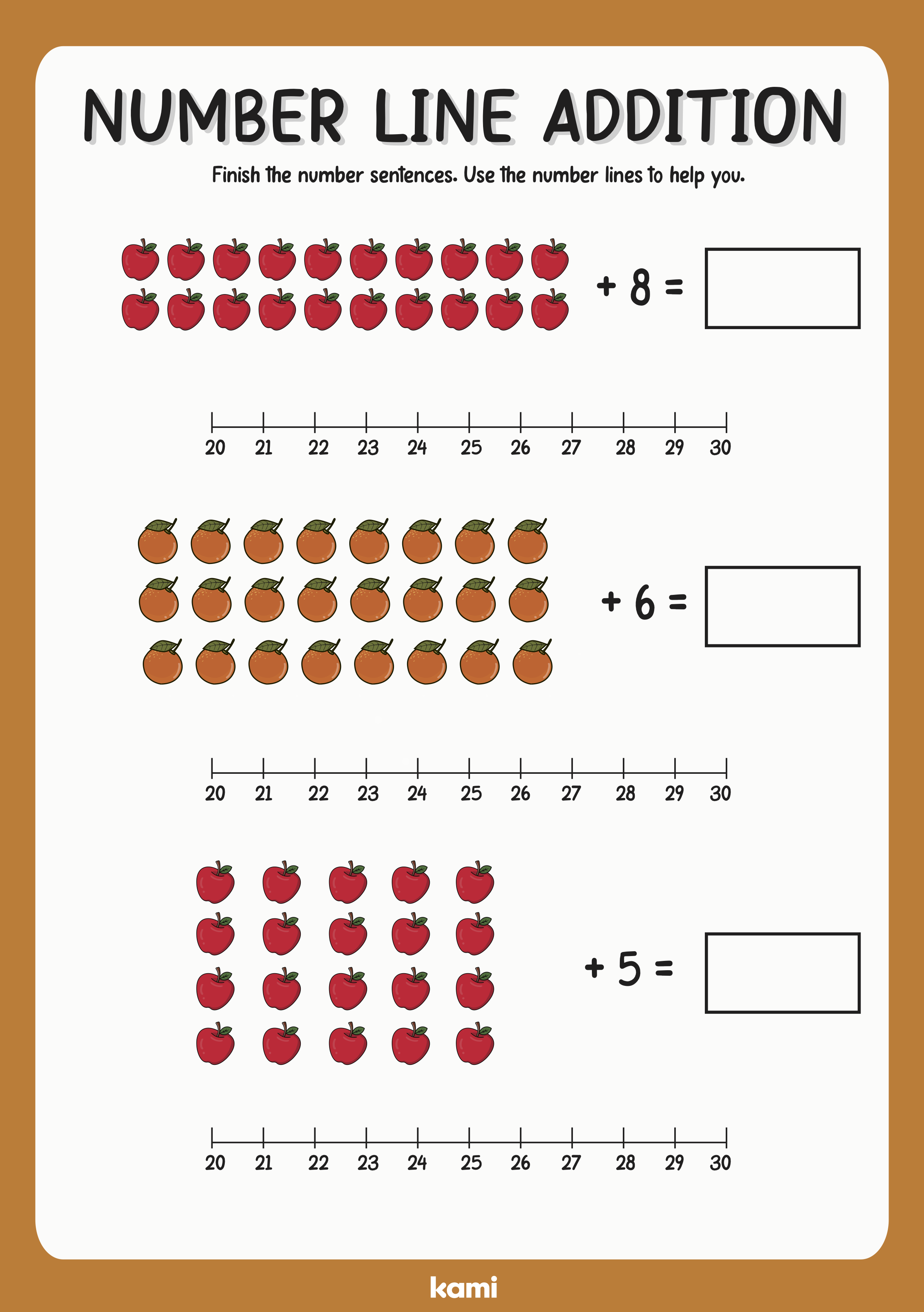 Number Line Additions 20 30 for Teachers Perfect for grades Number Line Additions 20 30 for Teachers Perfect for grades