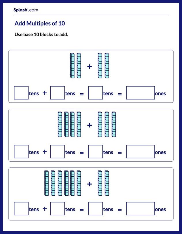 Free Printable Addition Worksheets for Kids | SplashLearn