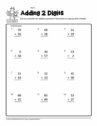 addition worksheet without regrouping 2