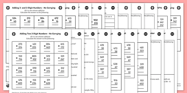 addition worksheet year 3 free