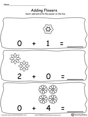 addition worksheet zeros and ones