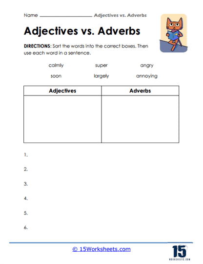 Adjectives vs. Adverbs Worksheets - 15 Worksheets Library