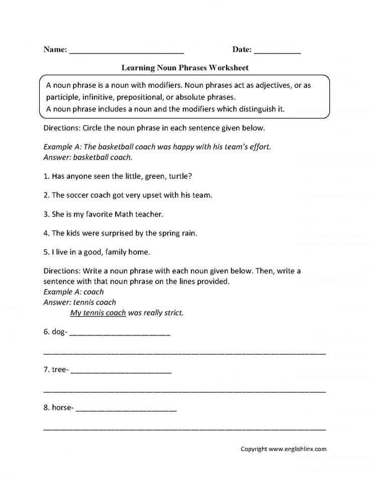 10+ Adjective Phrases Worksheet For Grade 5 | Participial phrases ...