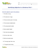 1st Grade Adjective Worksheets | Turtle Diary