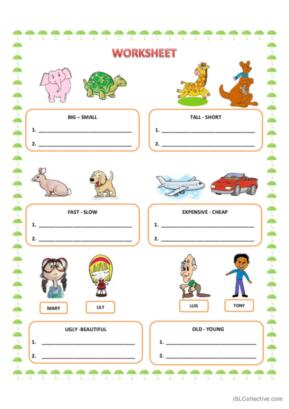 204 Comparative adjectives English ESL worksheets pdf &  doc