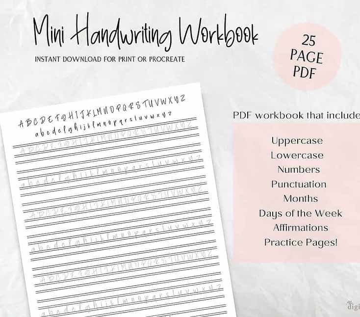 adult handwriting worksheet
