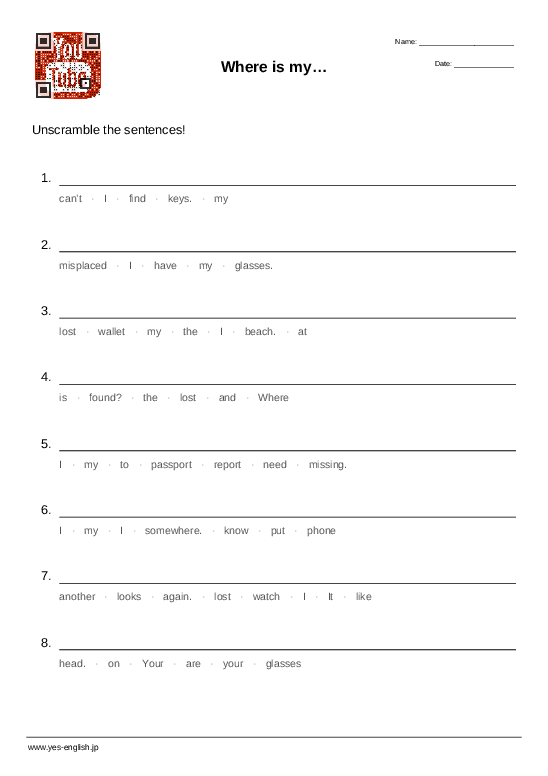 adult life skills printable worksheet