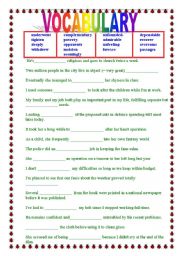 ADVANCED VOCABULARY - general knowledge + KEY!!!!!!!!! - ESL ...