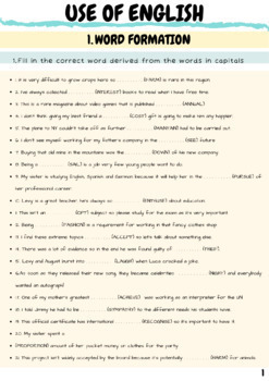 DAILY GRAMMAR WORKSHEETS PRACTICE B2 FIRST FCE C1 ADVANCED CAE BUNDLE