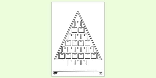 advent calendar worksheet