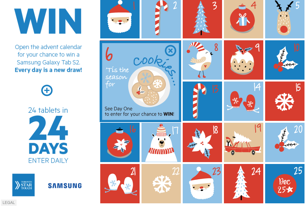 advent calendar worksheet