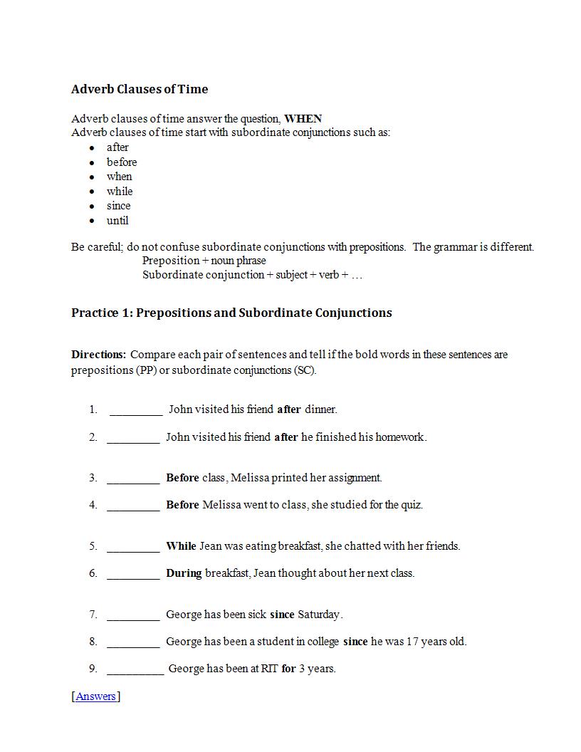 Adverb Clause - 20+ Examples, Format, Doc, PDF