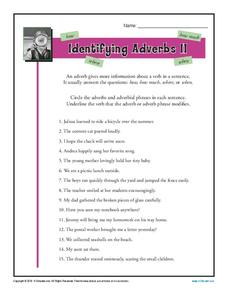 Adverb Phrases Lesson Plans &  Worksheets Reviewed by Teachers