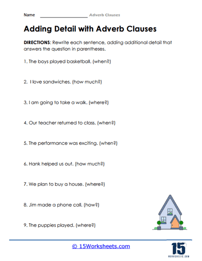 Adverb Clauses Worksheets - 15 Worksheets Library
