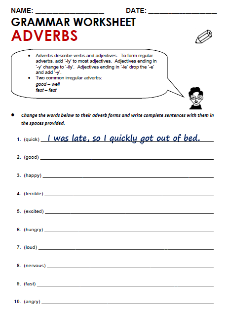Adjectives and Adverbs - All Things Grammar