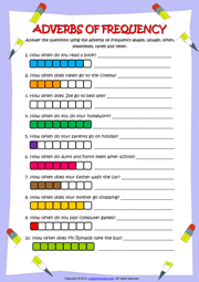 adverbs of frequency worksheet