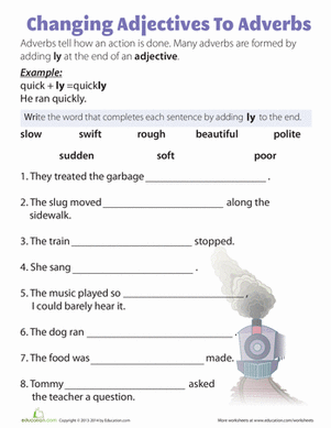 ly Adverbs | Worksheet 