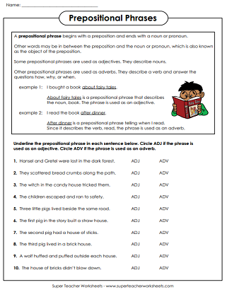 Adverbs: Printable Worksheets