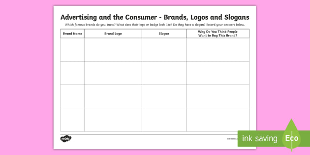 Advertising and the Consumer - Writing Slogans KS2 - Twinkl