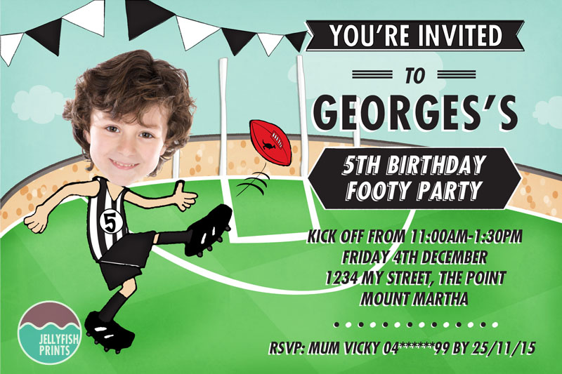 afl party invitations printable