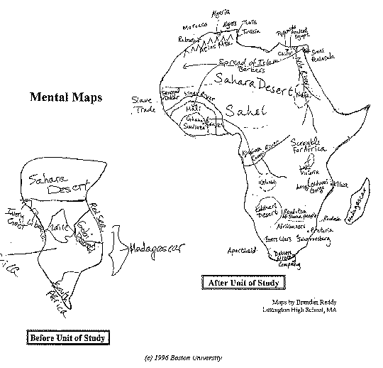 africa landforms worksheet