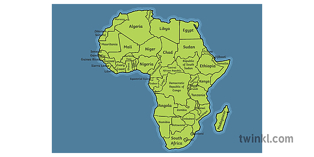 africa landforms worksheet