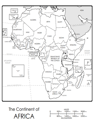 South Africa Maps &  Worksheets