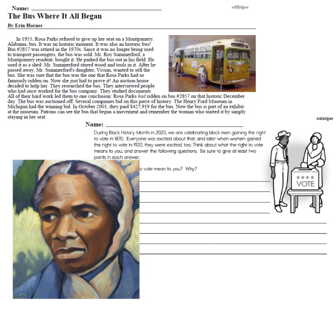 african american history worksheet