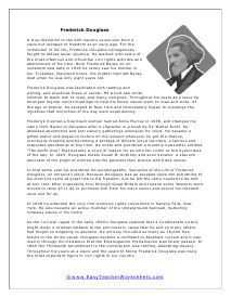 african american reading comprehension worksheet