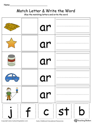 ag word family worksheet