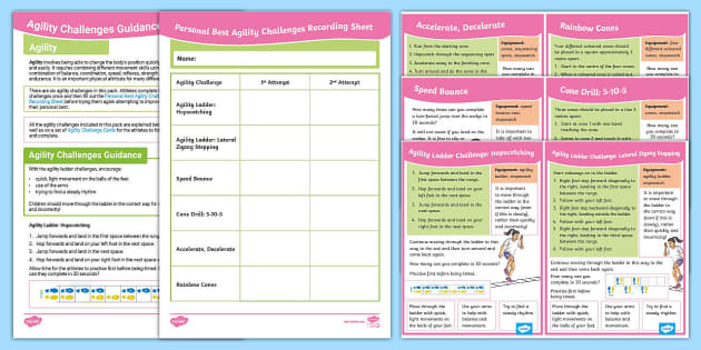 Personal Best Agility Tests Challenges and Activities | KS2