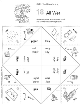 Words with AI and AY Worksheets for Kids Online - SplashLearn