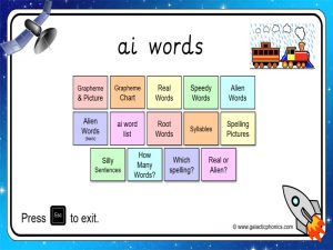ai words worksheet
