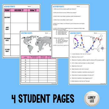 air masses worksheet middle school