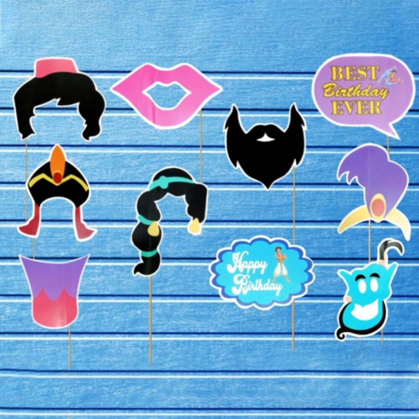 aladdin photo booth props printable