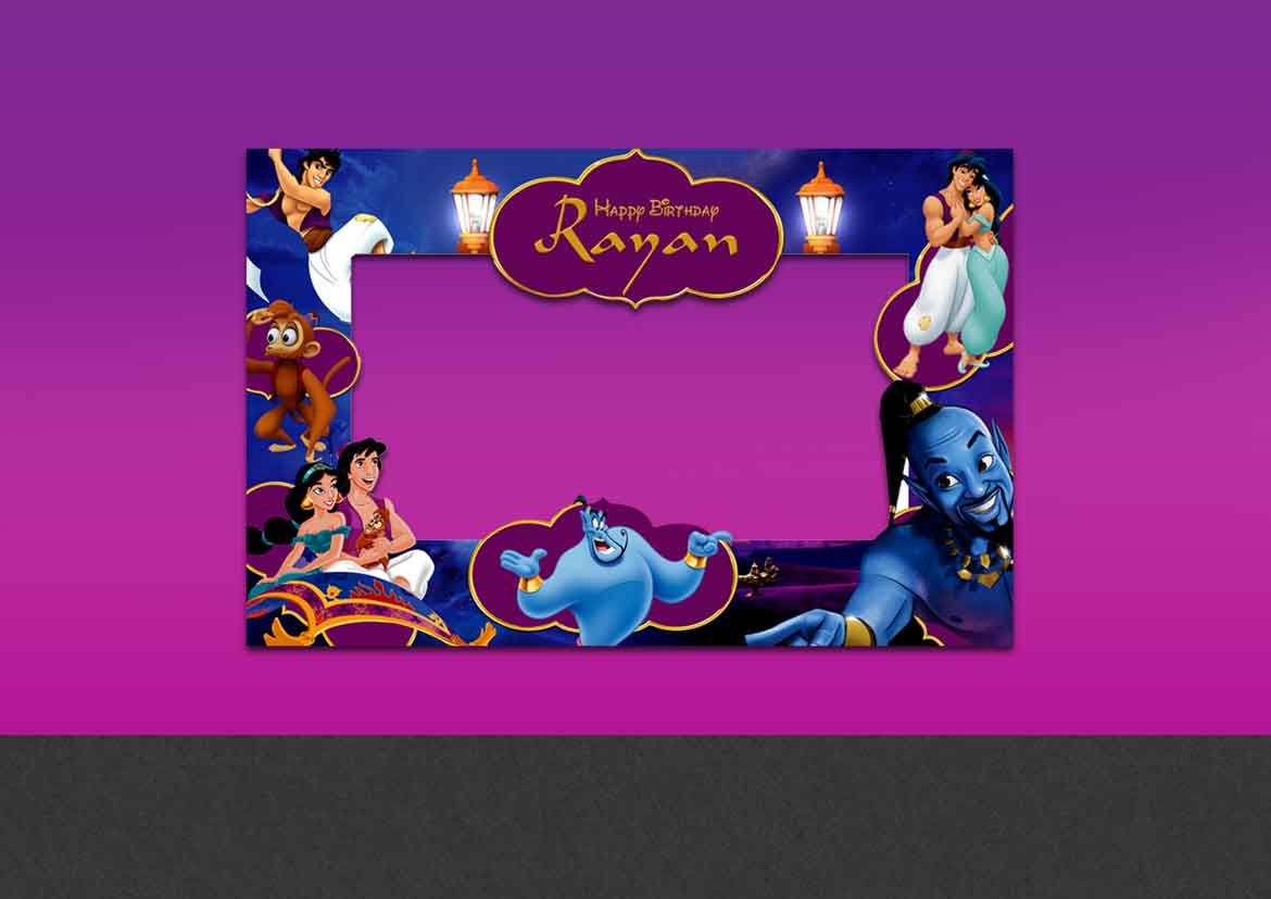 aladdin photo booth props printable