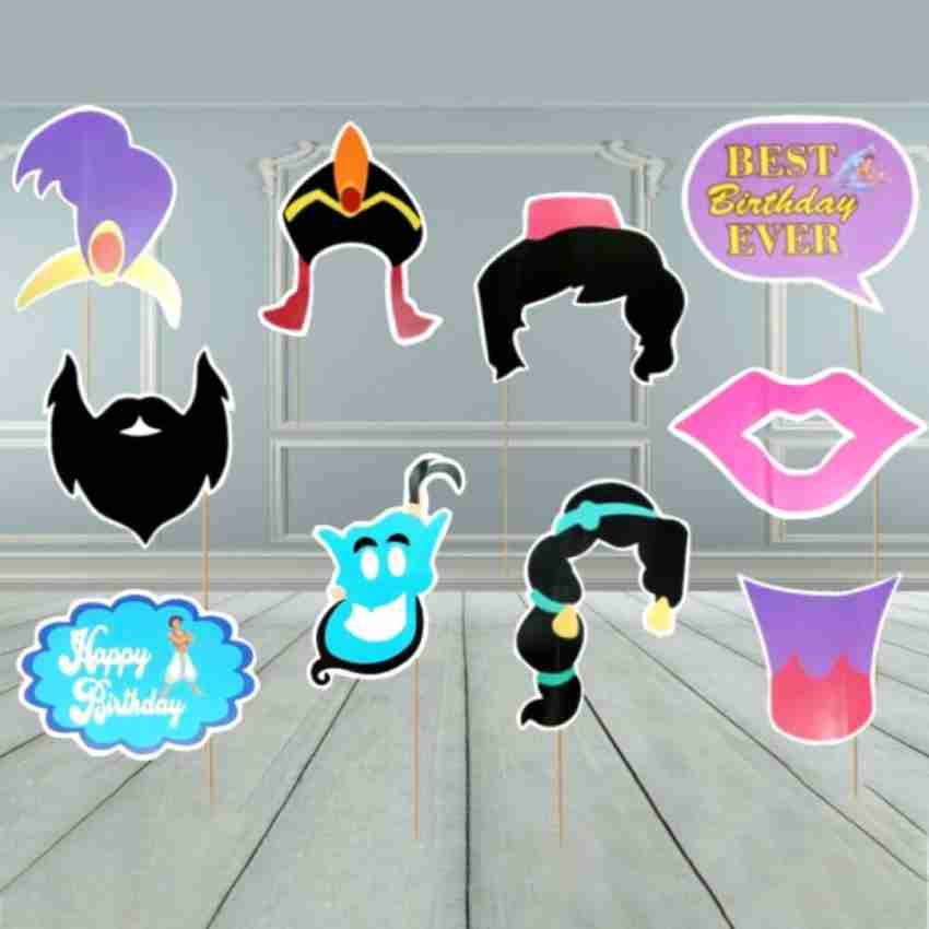 Partywala Aladdin Theme Stick Props Set Of 10 Pcs Photo Booth ...