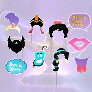 aladdin photo booth props printable