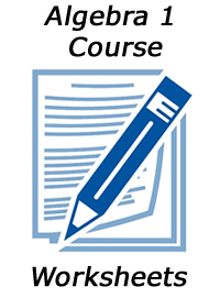Algebra 1 Course: Unit 2 Worksheets | Math Tutor DVD - Online Math ...