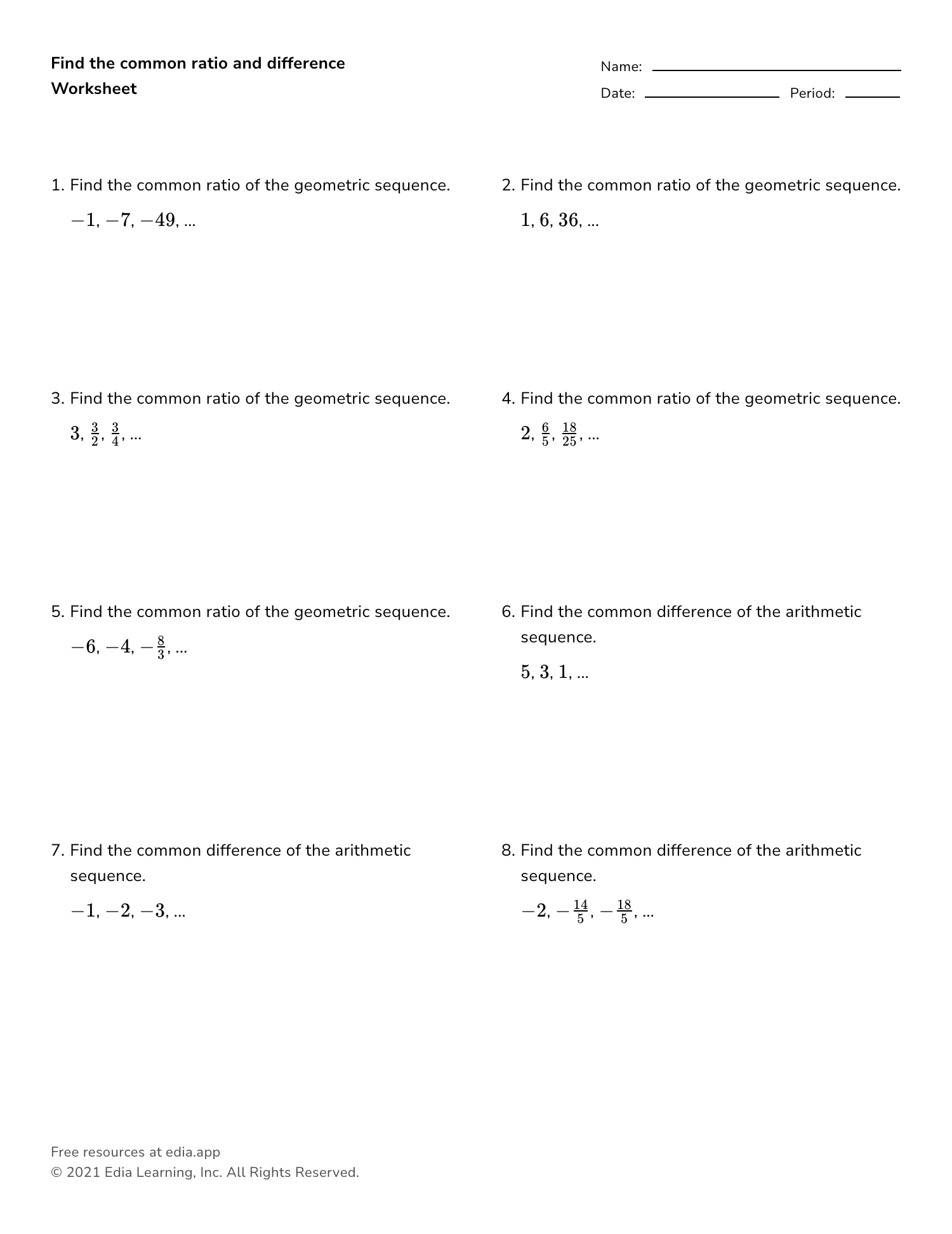 Edia | Free math homework in minutes