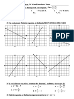 algebra 1 slope intercept form worksheet 1 answers